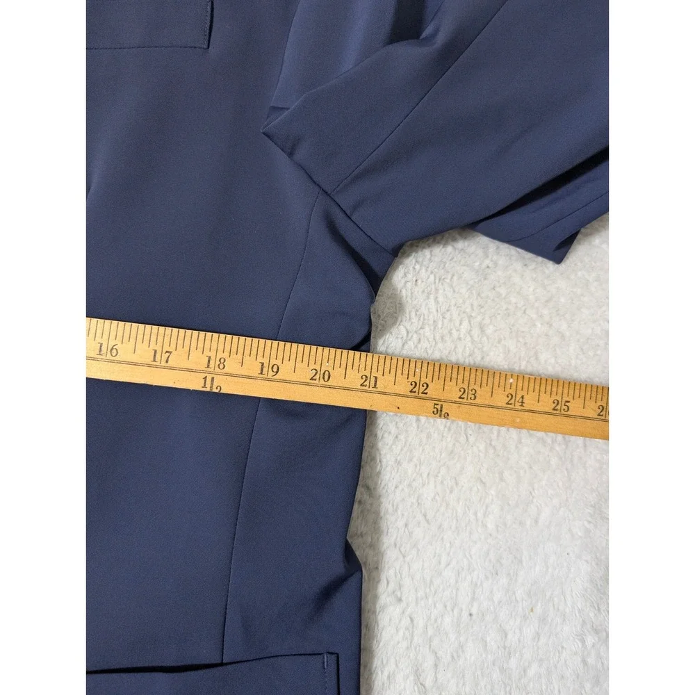 NEW Jos A Bank Commuter Mens L Blue Traveler Stretch Packable Performance Blazer